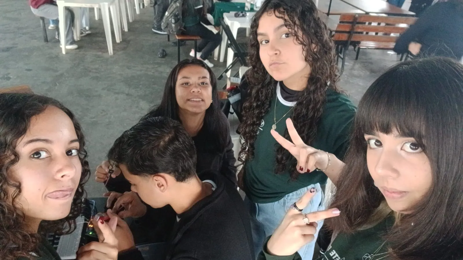 Grupo no dia da exposição